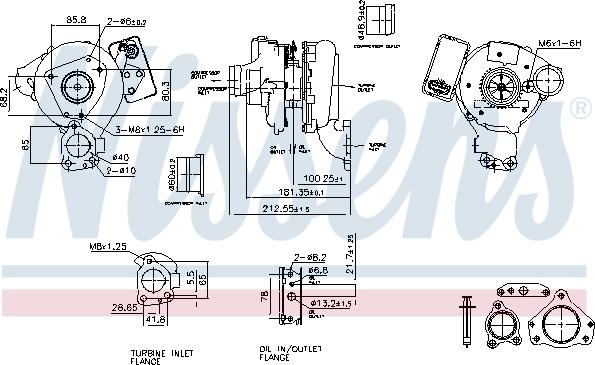 Nissens 93271 - Турбина, компрессор autospares.lv