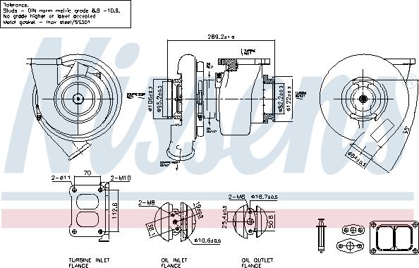 Nissens 93773 - Турбина, компрессор autospares.lv