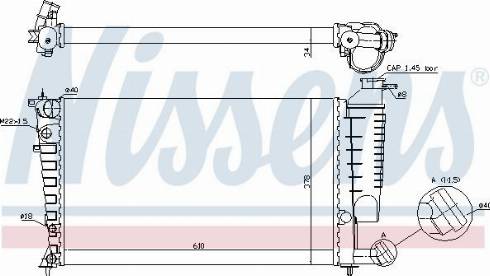 Nissens 690594 - Радиатор, охлаждение двигателя autospares.lv