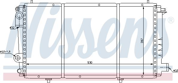 Nissens 698714 - Радиатор, охлаждение двигателя autospares.lv