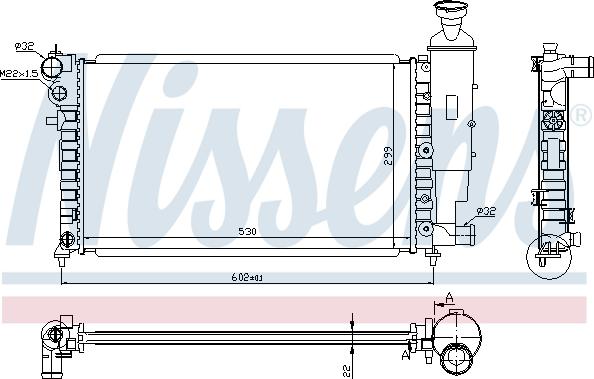 Nissens 692494 - Радиатор, охлаждение двигателя autospares.lv