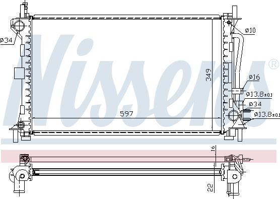 Nissens 69244 - Модуль охлаждения autospares.lv