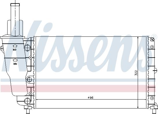 Nissens 692895 - Радиатор, охлаждение двигателя autospares.lv