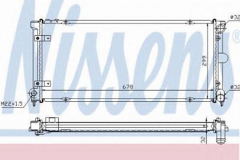 Nissens 64004A - Радиатор, охлаждение двигателя autospares.lv