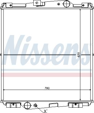 Nissens 65464 - Радиатор, охлаждение двигателя autospares.lv