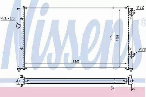 Nissens 65243A - Радиатор, охлаждение двигателя autospares.lv