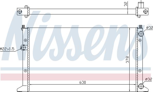 Nissens 698242 - Радиатор, охлаждение двигателя autospares.lv