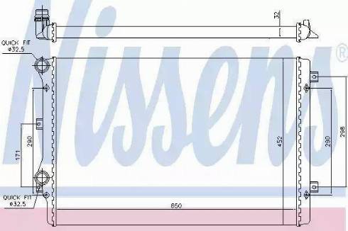 Nissens 65279 - Радиатор, охлаждение двигателя autospares.lv