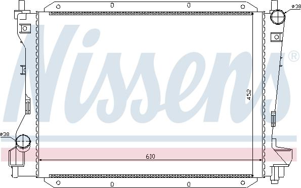 Nissens 695944 - Радиатор, охлаждение двигателя autospares.lv