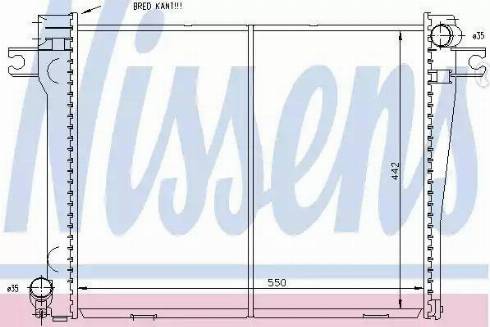 Nissens 60663 - Радиатор, охлаждение двигателя autospares.lv