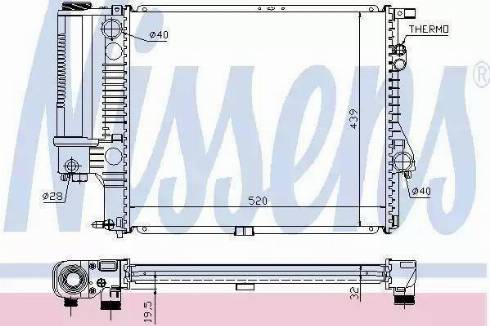 TEMPEST TP.15.60.607A - Радиатор, охлаждение двигателя autospares.lv