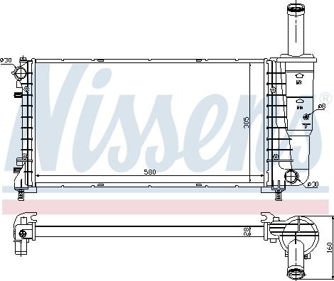 Nissens 692798 - Радиатор, охлаждение двигателя autospares.lv