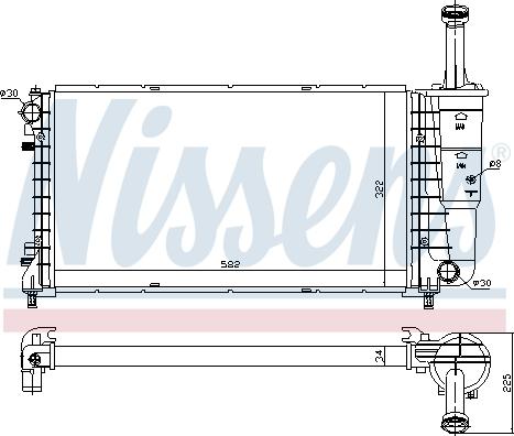 Nissens 697313 - Радиатор, охлаждение двигателя autospares.lv