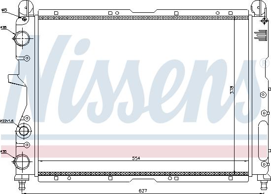 Nissens 690333 - Радиатор, охлаждение двигателя autospares.lv