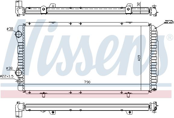 Nissens 691287 - Радиатор, охлаждение двигателя autospares.lv