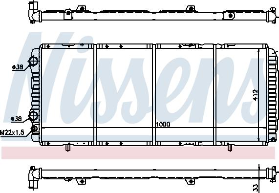 Nissens 694392 - Радиатор, охлаждение двигателя autospares.lv