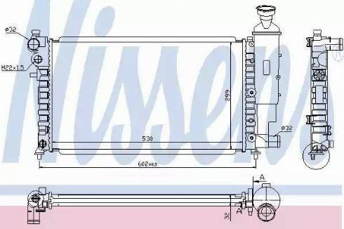 Nissens 61347A - Радиатор, охлаждение двигателя autospares.lv