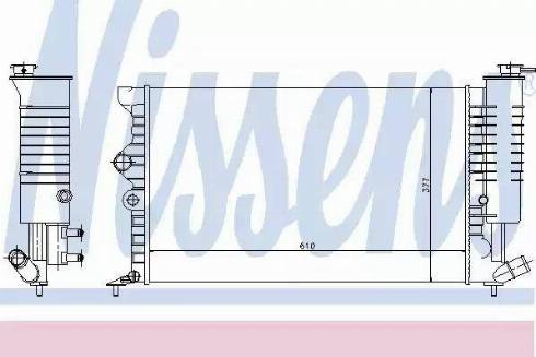 Nissens 61388 - Радиатор, охлаждение двигателя autospares.lv