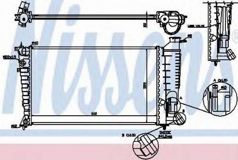 Nissens 61379A - Радиатор, охлаждение двигателя autospares.lv