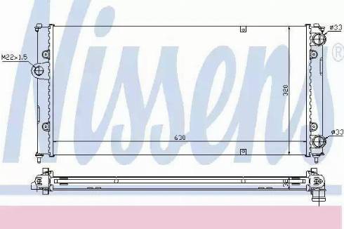 Nissens 639971 - Радиатор, охлаждение двигателя autospares.lv