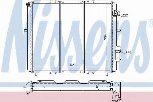 Nissens 63946 - Радиатор, охлаждение двигателя autospares.lv