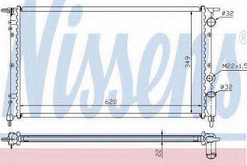 Nissens 63918A - Радиатор, охлаждение двигателя autospares.lv