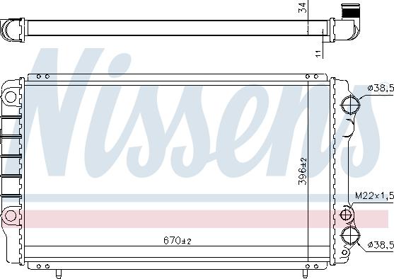 Nissens 697315 - Радиатор, охлаждение двигателя autospares.lv