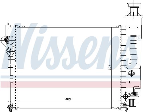 Nissens 693625 - Радиатор, охлаждение двигателя autospares.lv