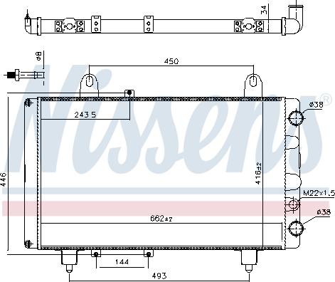 Nissens 696113 - Радиатор, охлаждение двигателя autospares.lv