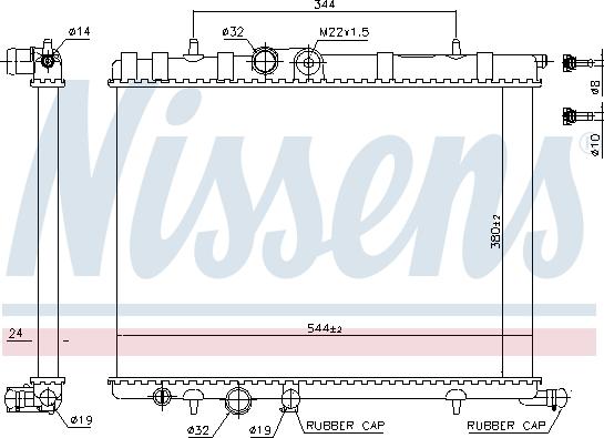 Nissens 697731 - Радиатор, охлаждение двигателя autospares.lv