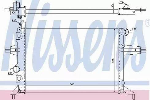 Nissens 630051 - Радиатор, охлаждение двигателя autospares.lv