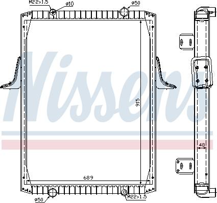 Nissens 63821A - Радиатор, охлаждение двигателя autospares.lv