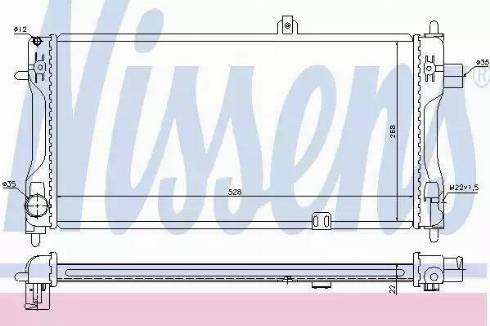 Nissens 63241A - Радиатор, охлаждение двигателя autospares.lv