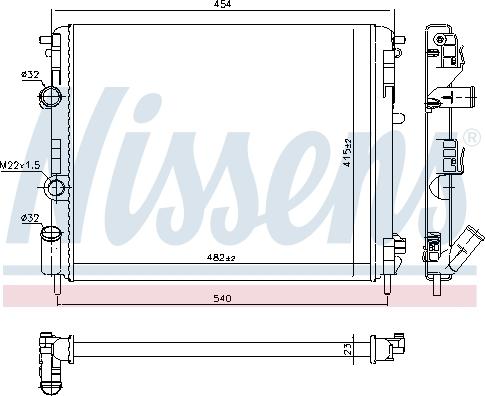 Nissens 637931 - Радиатор, охлаждение двигателя autospares.lv