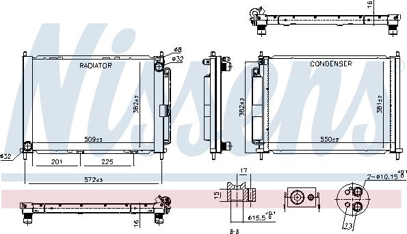 Nissens 637654 - Модуль охлаждения autospares.lv