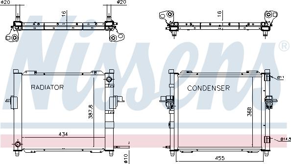 Nissens 637635 - Модуль охлаждения autospares.lv