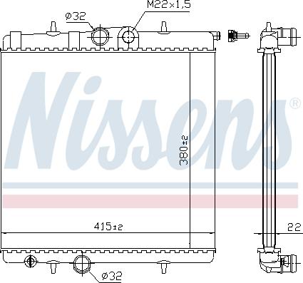 Nissens 692962 - Радиатор, охлаждение двигателя autospares.lv