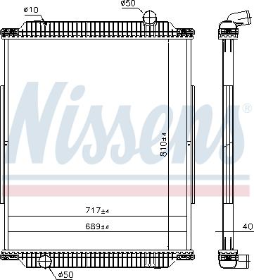 Nissens 637890 - Радиатор, охлаждение двигателя autospares.lv