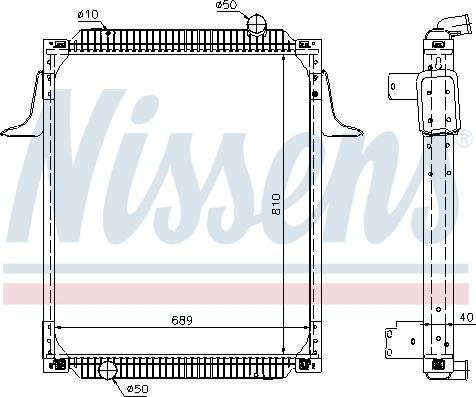 Nissens 63789A - Радиатор, охлаждение двигателя autospares.lv