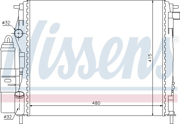 Nissens 63773 - Модуль охлаждения autospares.lv