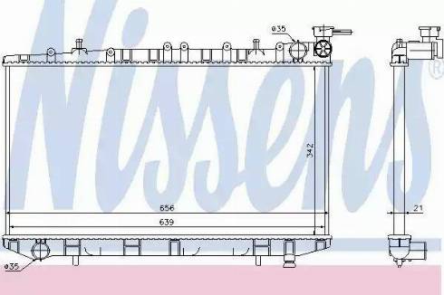 Nissens 62972 - Радиатор, охлаждение двигателя autospares.lv