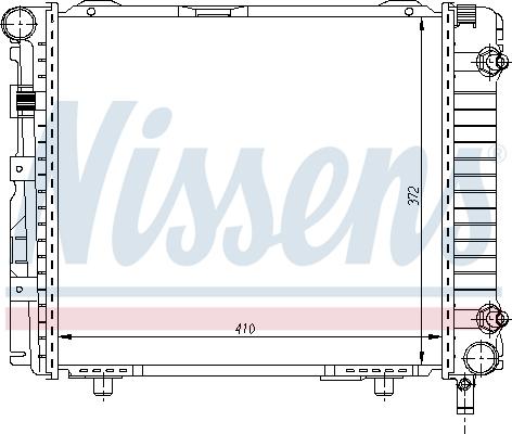 Nissens 62556 - Радиатор, охлаждение двигателя autospares.lv