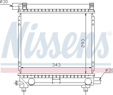 Nissens 62551 - Радиатор, охлаждение двигателя autospares.lv