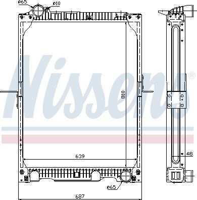 Nissens 62524A - Радиатор, охлаждение двигателя autospares.lv