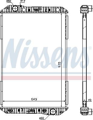 Nissens 625710 - Радиатор, охлаждение двигателя autospares.lv