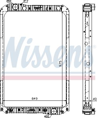 Nissens 62571A - Радиатор, охлаждение двигателя autospares.lv