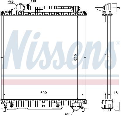 Nissens 626470 - Радиатор, охлаждение двигателя autospares.lv