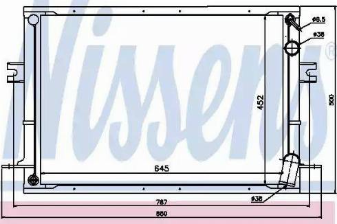 Nissens 62289 - Радиатор, охлаждение двигателя autospares.lv