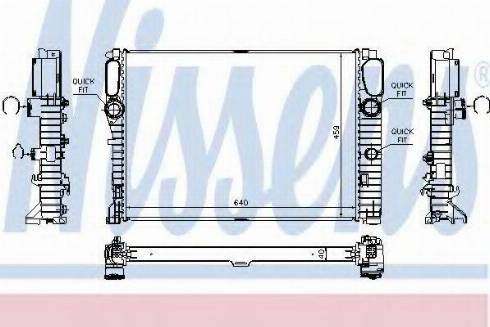 Nissens 62796 - Радиатор, охлаждение двигателя autospares.lv