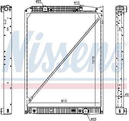 Nissens 62791A - Радиатор, охлаждение двигателя autospares.lv